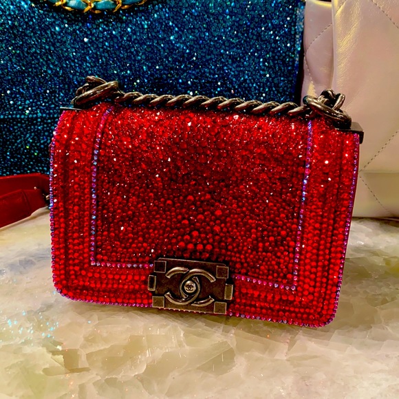 CHANEL Handbags - Swarovski ultra Mini Chanel Leboy Crossbody bag